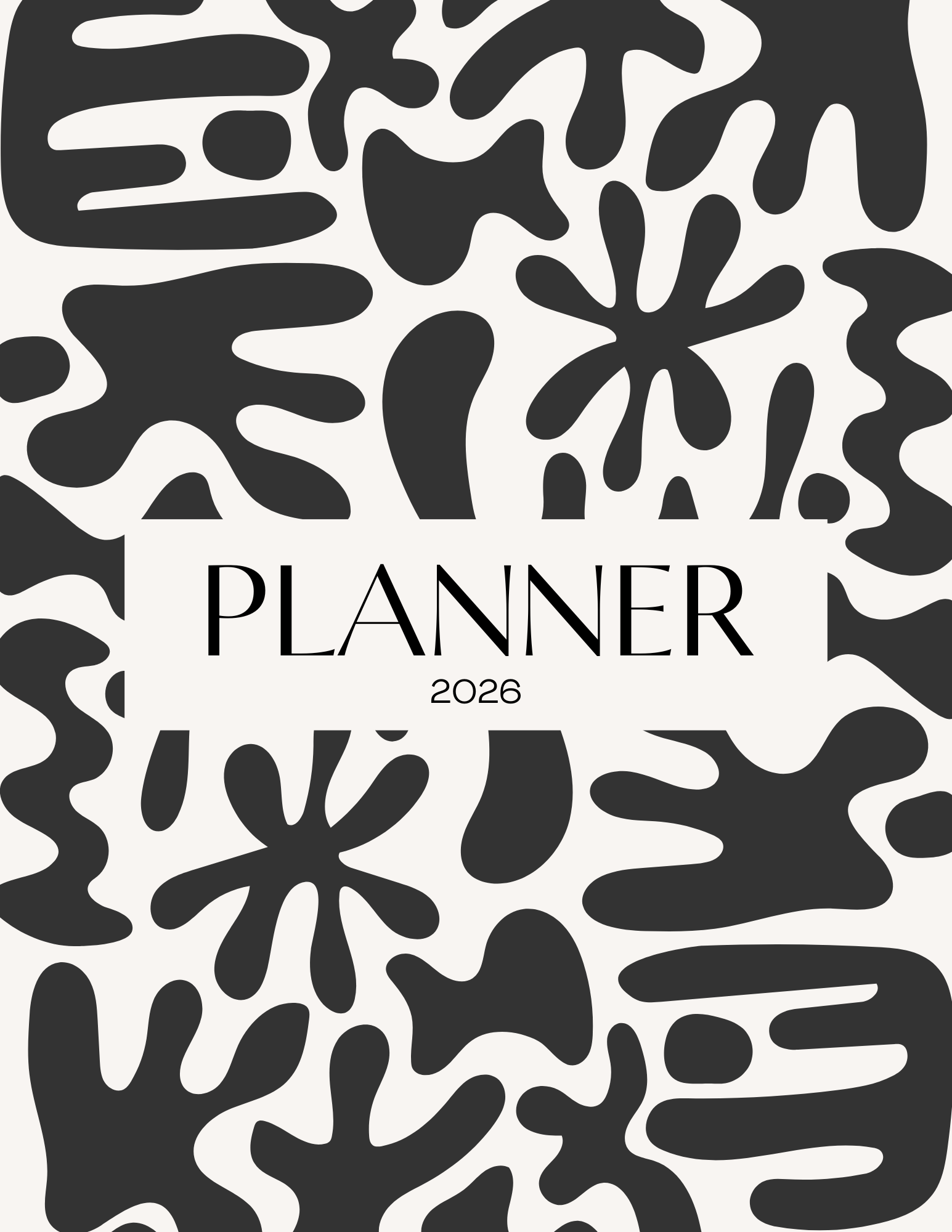 Black & White Abstract Cover