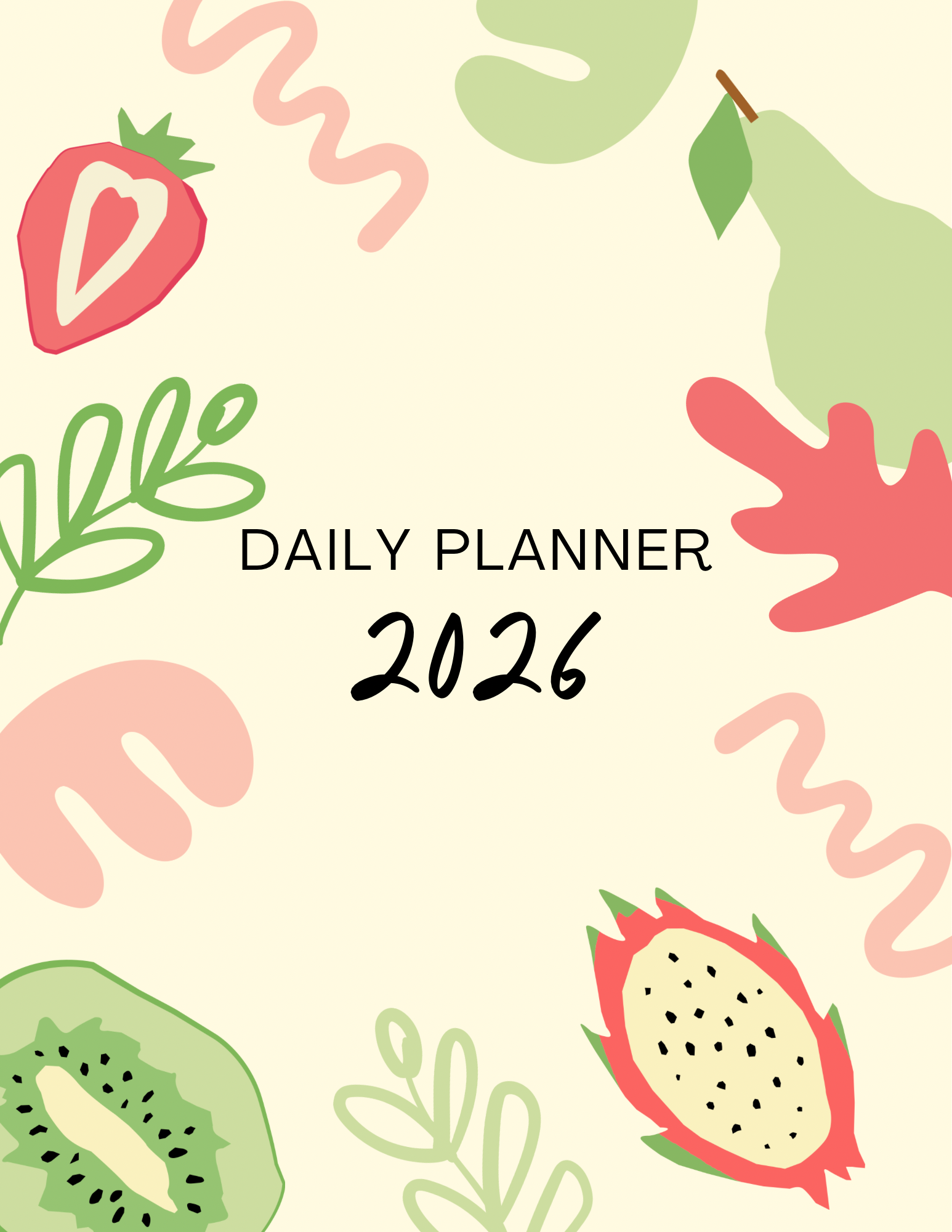 Colorful Fruit Abstract Cover