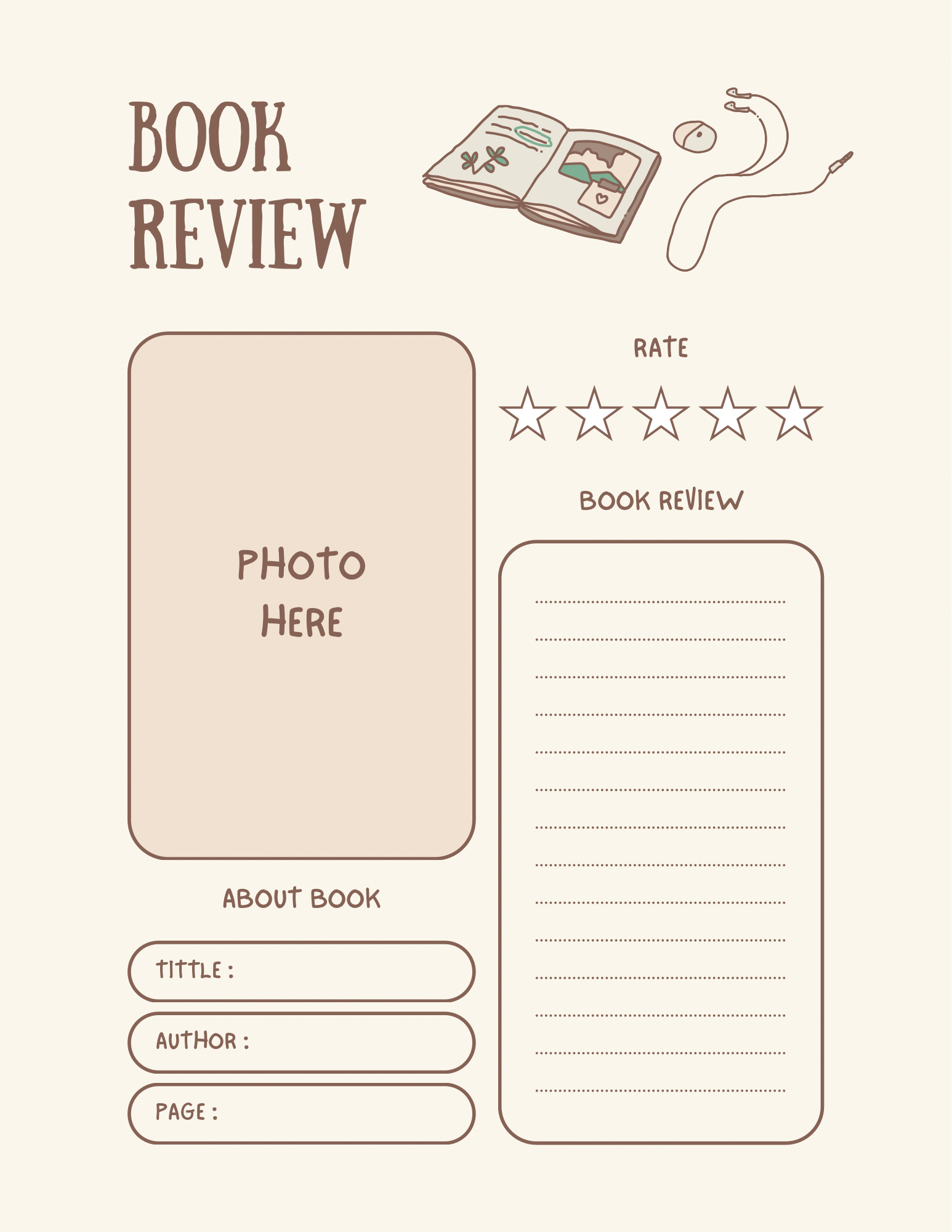 Cutesy Daily Planner