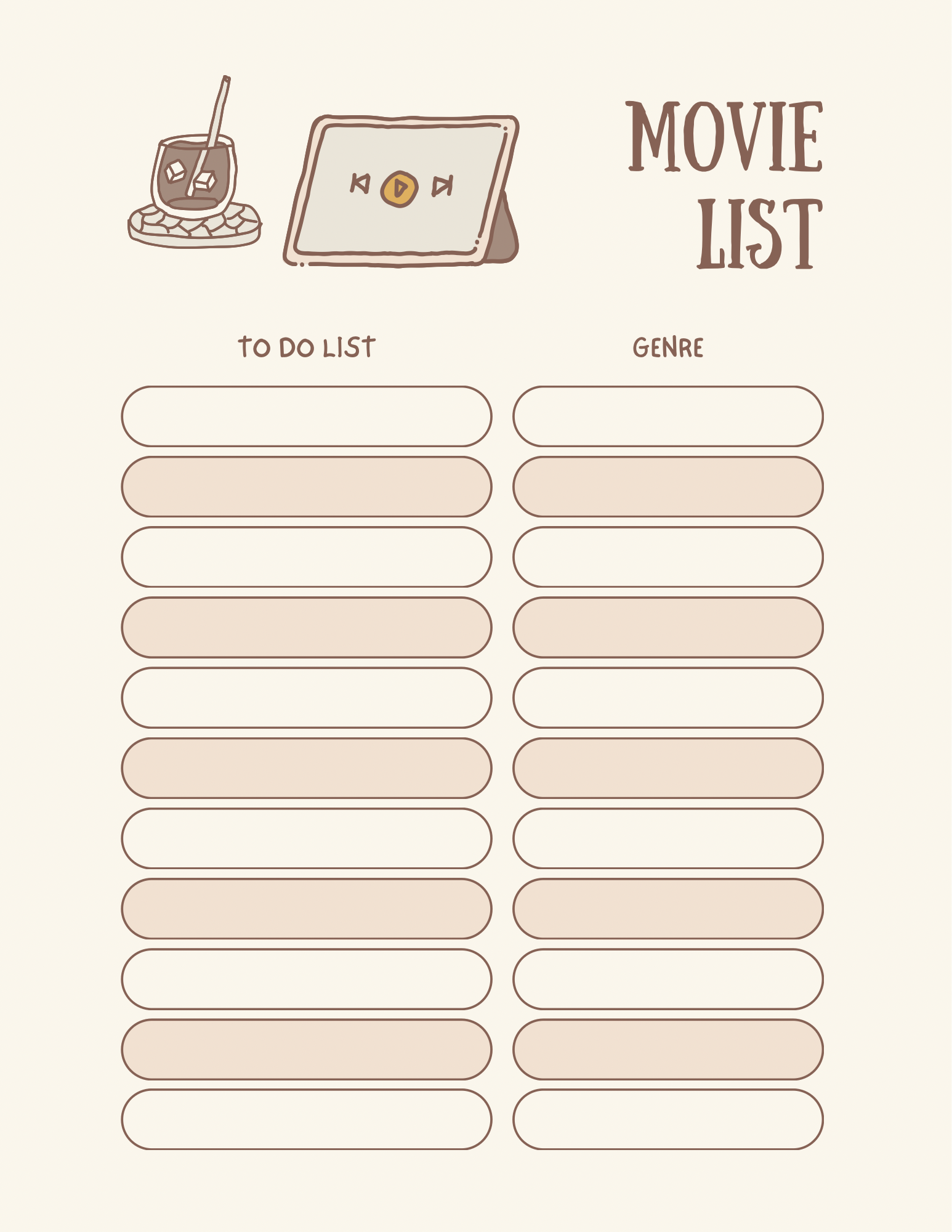 Cutesy Daily Planner