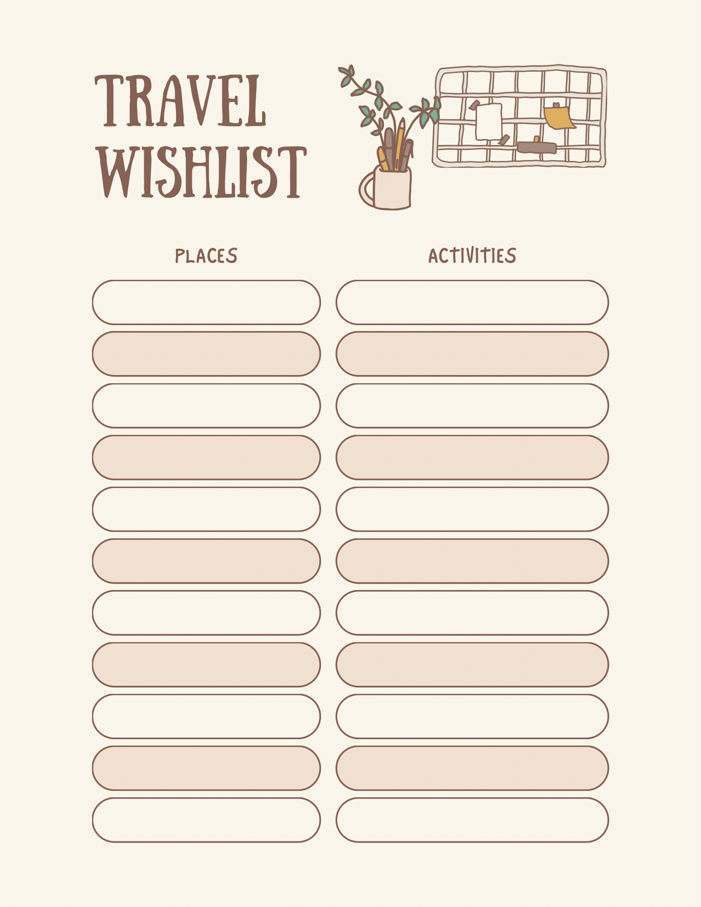 Cutesy Daily Planner