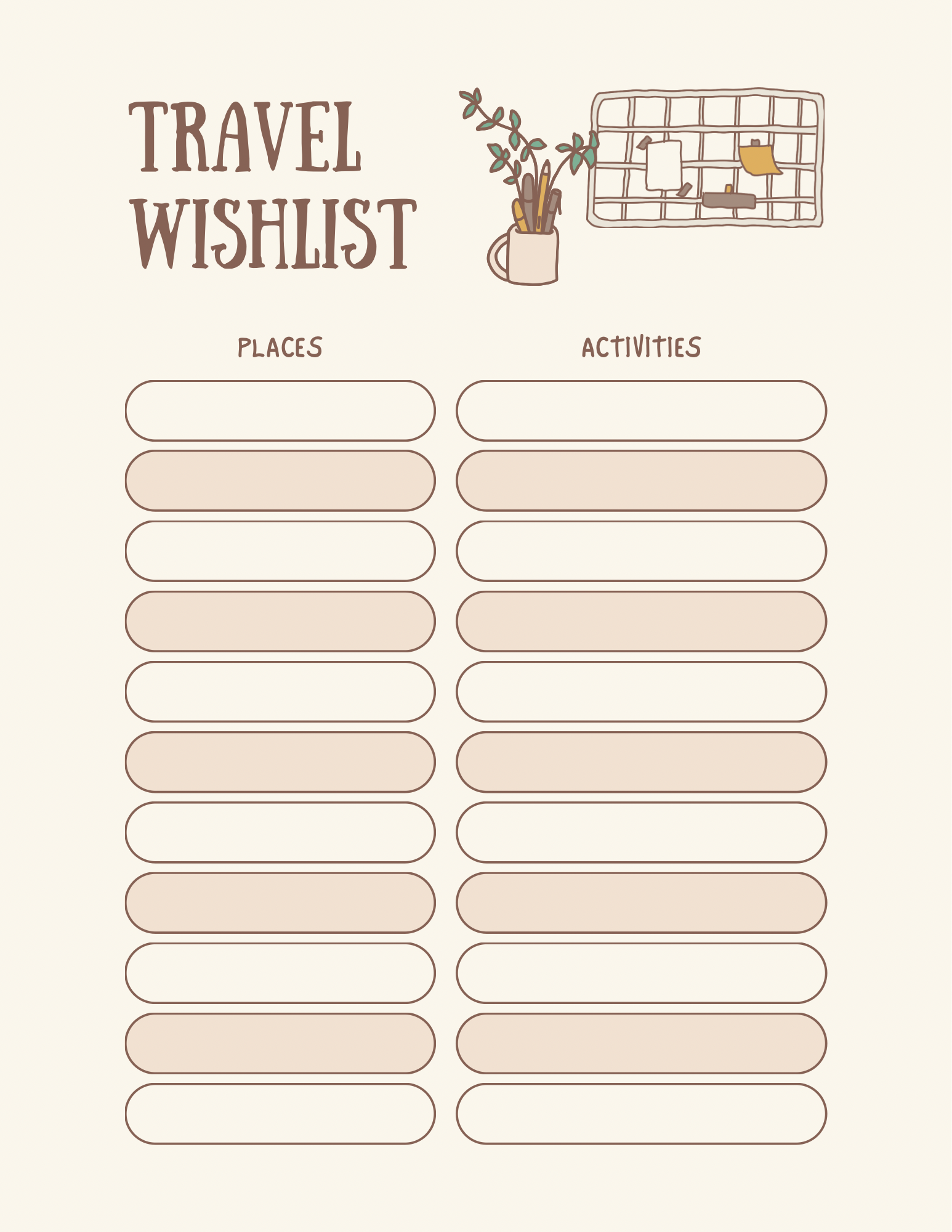 Cutesy Daily Planner