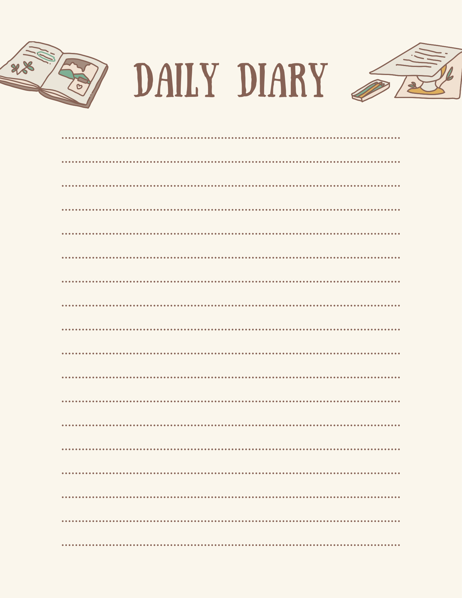 Cutesy Daily Planner
