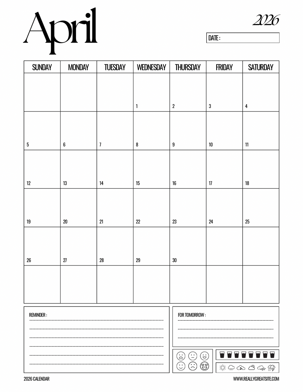 Aesthetic Black & White Planner
