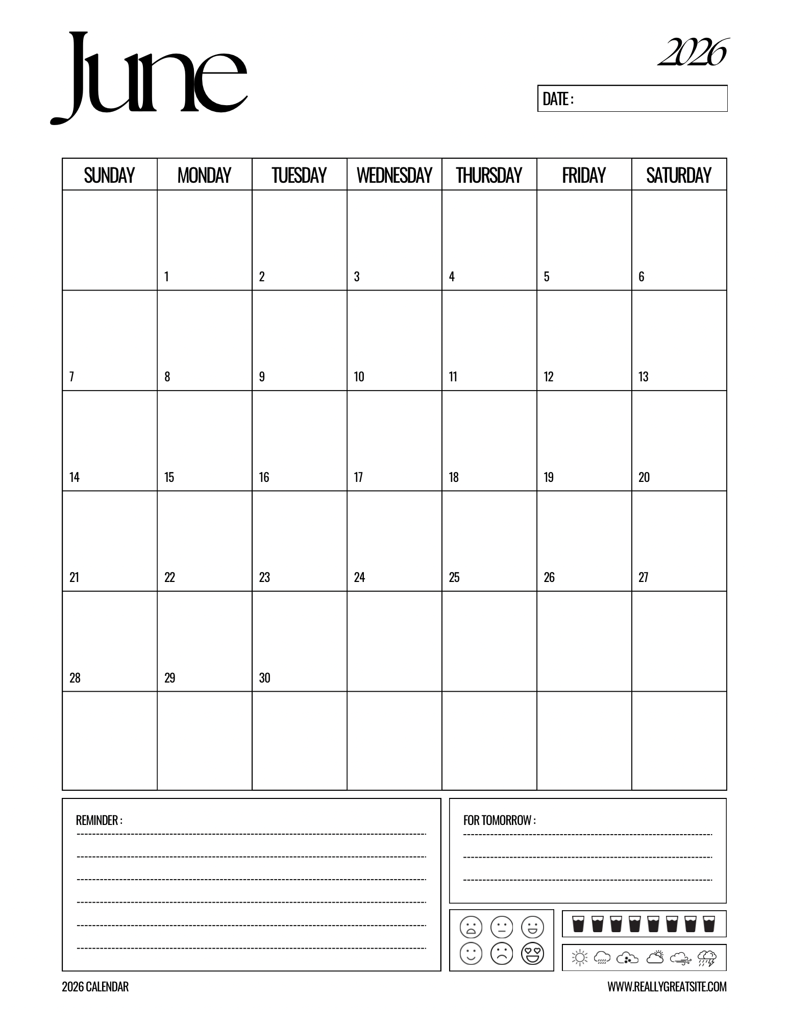 Aesthetic Black & White Planner