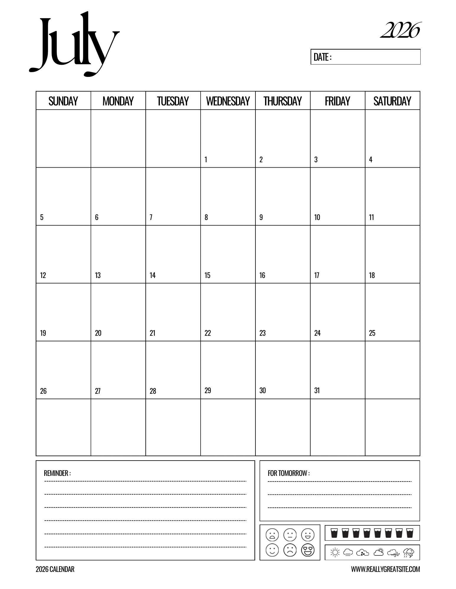 Aesthetic Black & White Planner