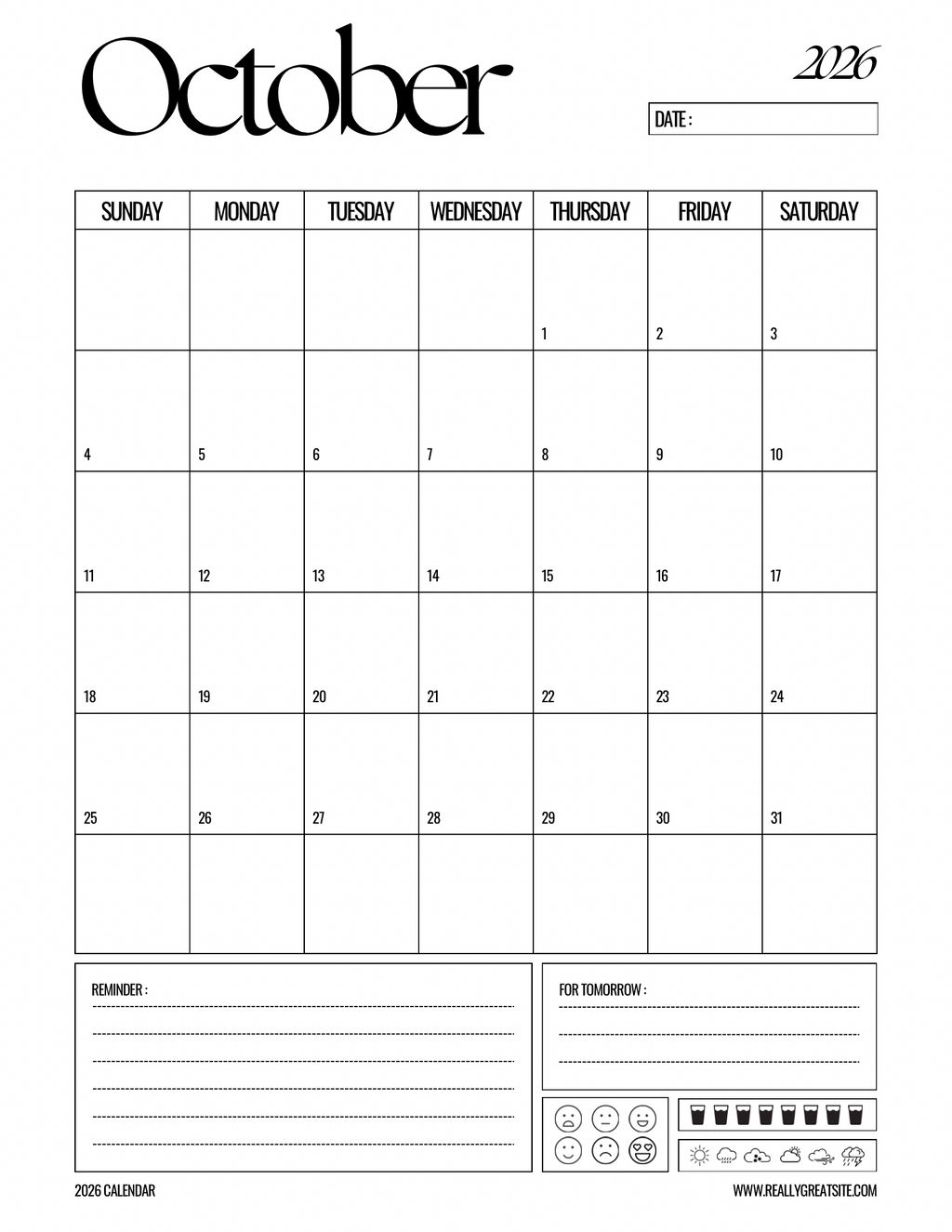 Aesthetic Black & White Planner