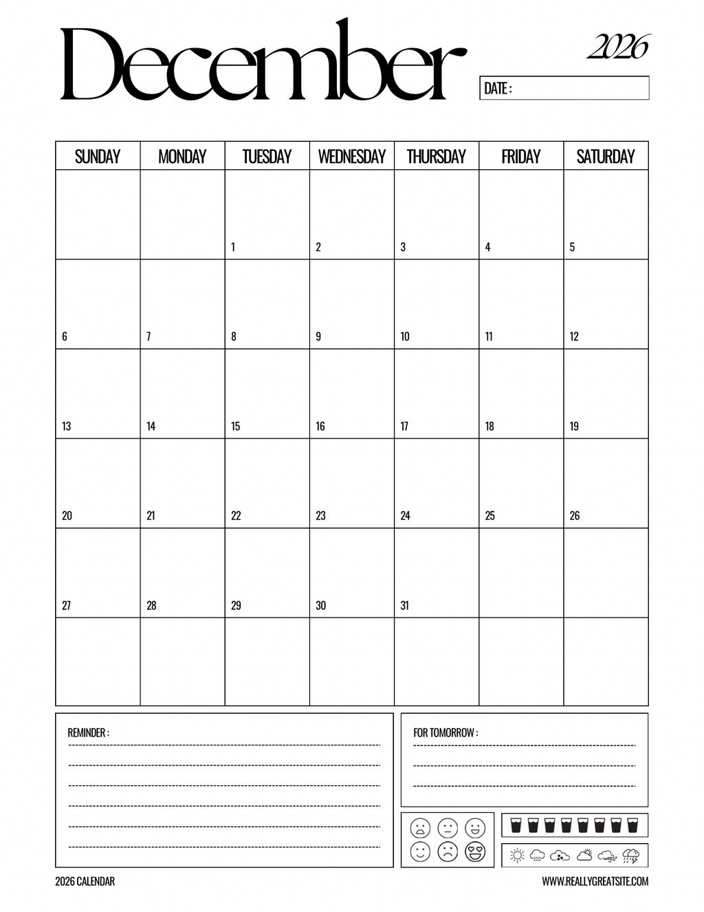 Aesthetic Black & White Planner