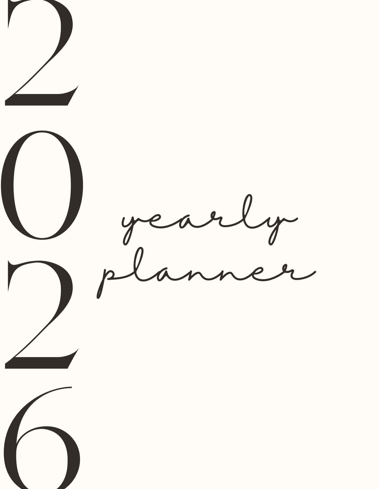 Simple Black & White Planner