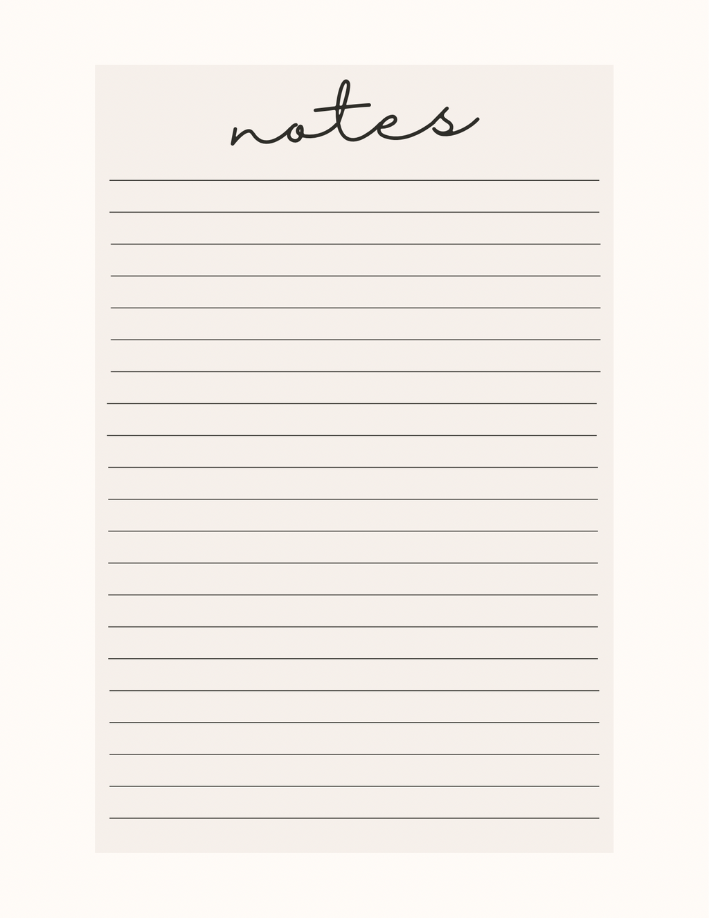 Simple Black & White Planner