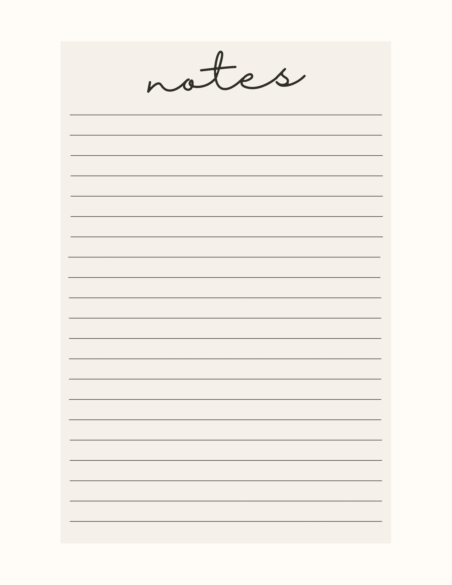 Simple Black & White Planner