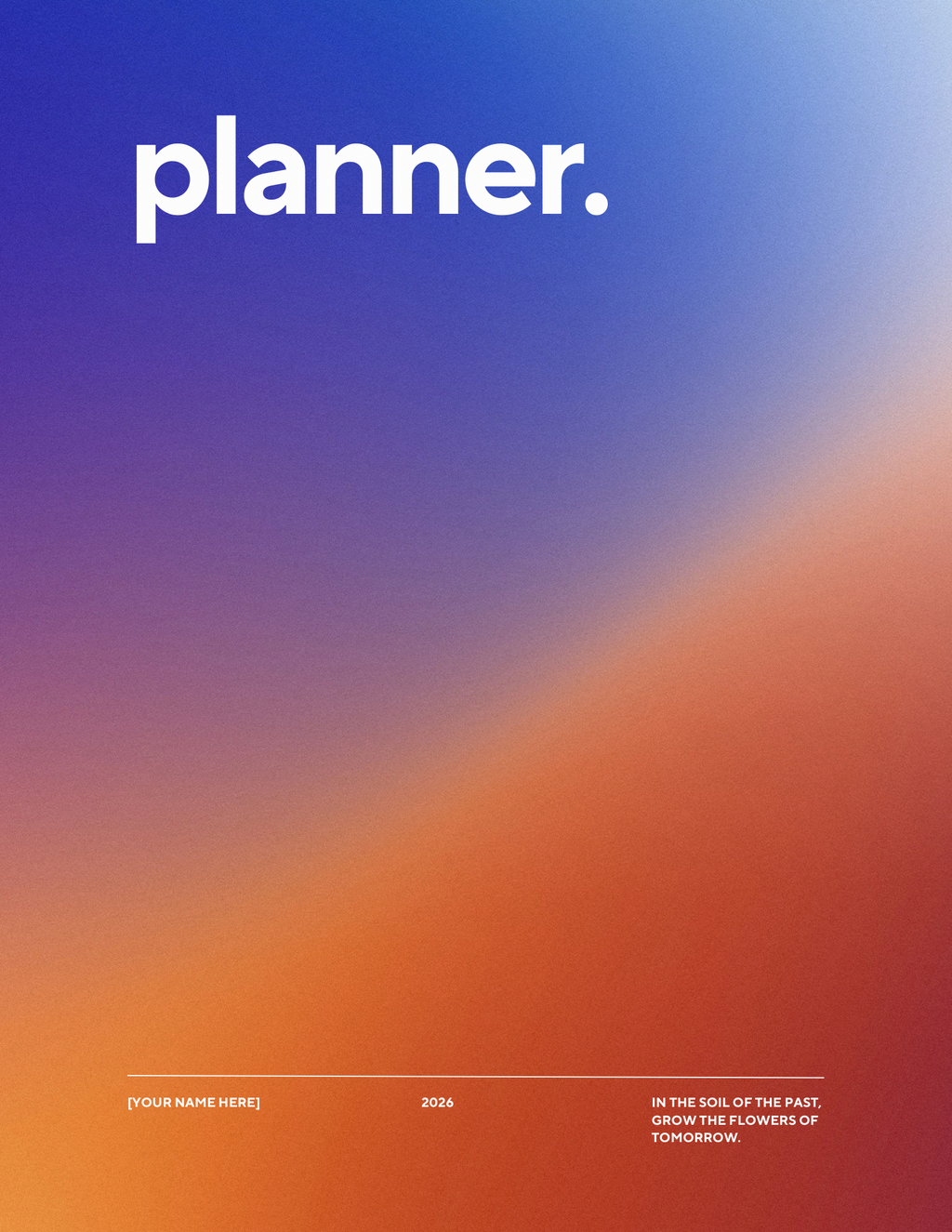 Inspirational Yearly Planner