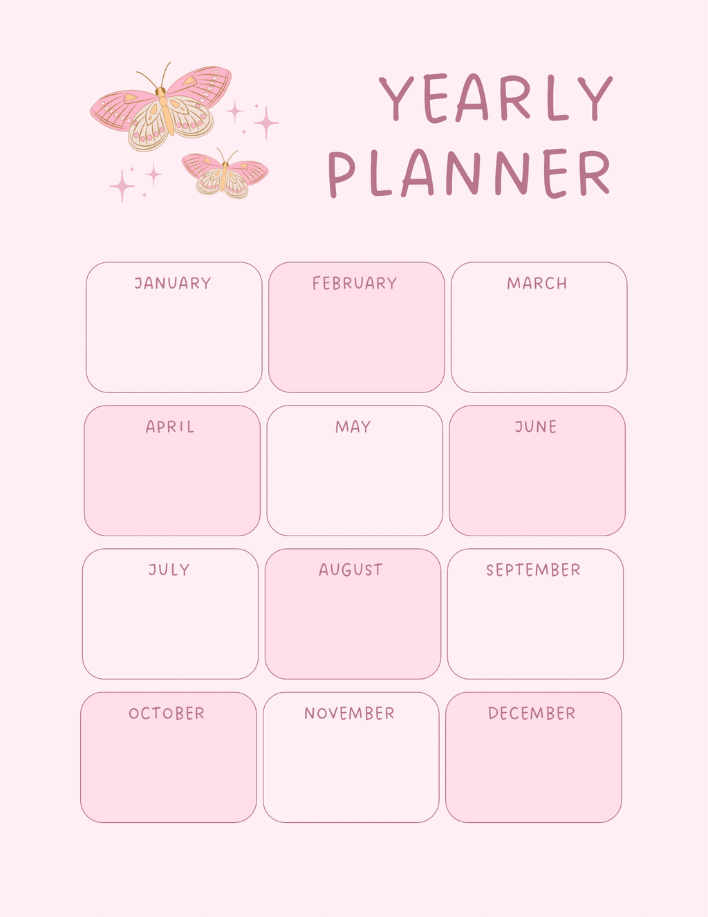 Pink Floral Planner