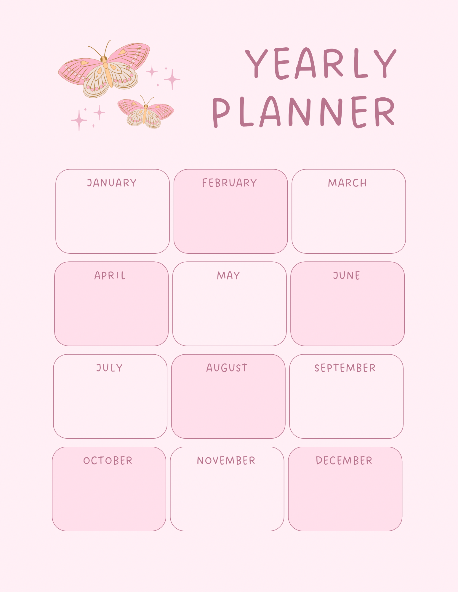Pink Floral Planner