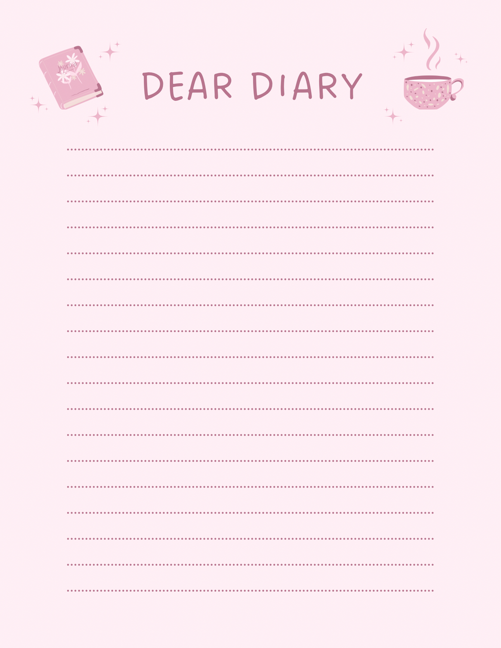 Pink Floral Planner