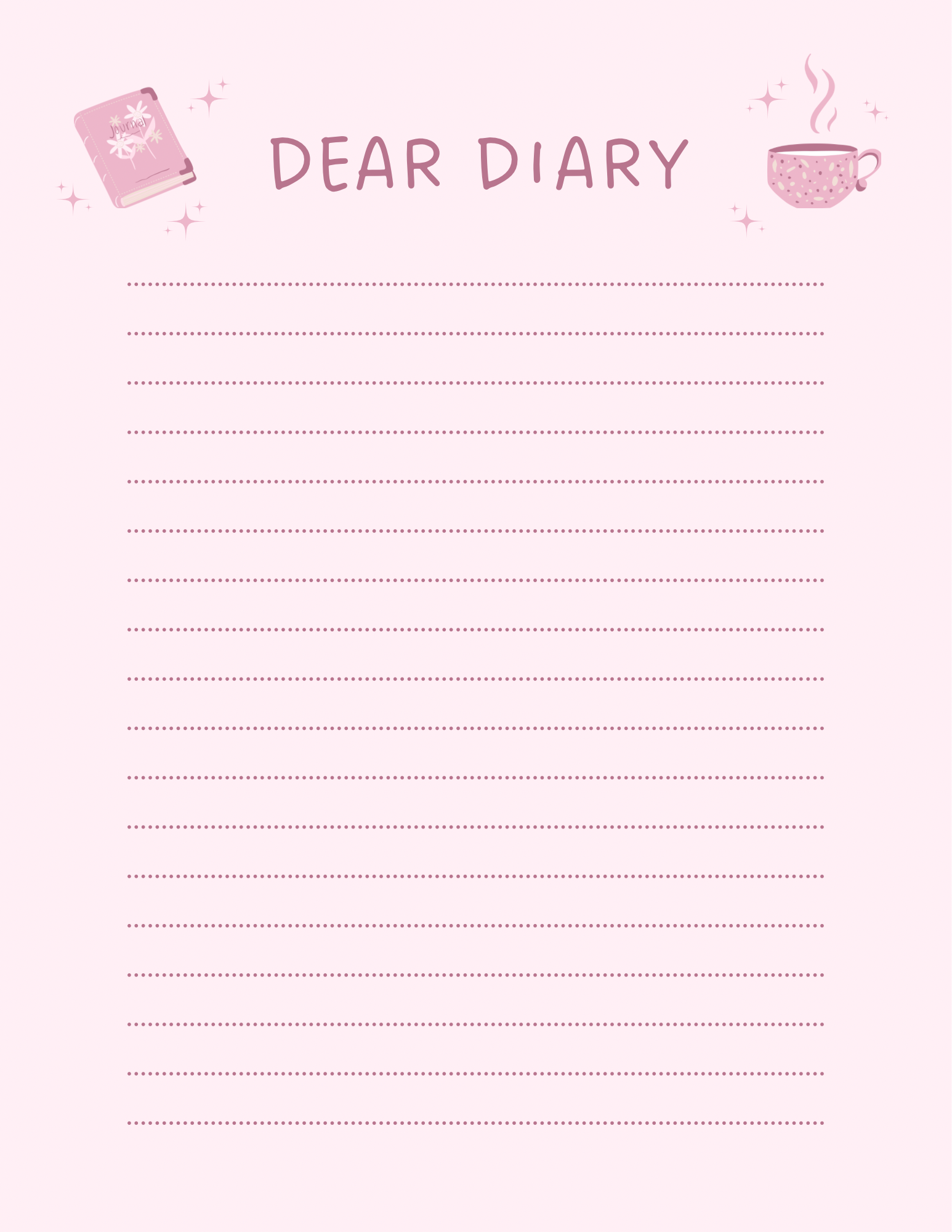 Pink Floral Planner